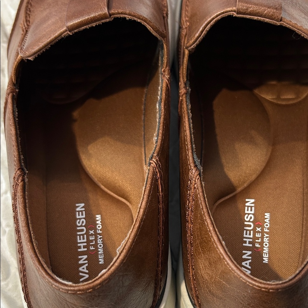 Van Heusen Flex Memory Foam Dark Brown Loafers - image 3